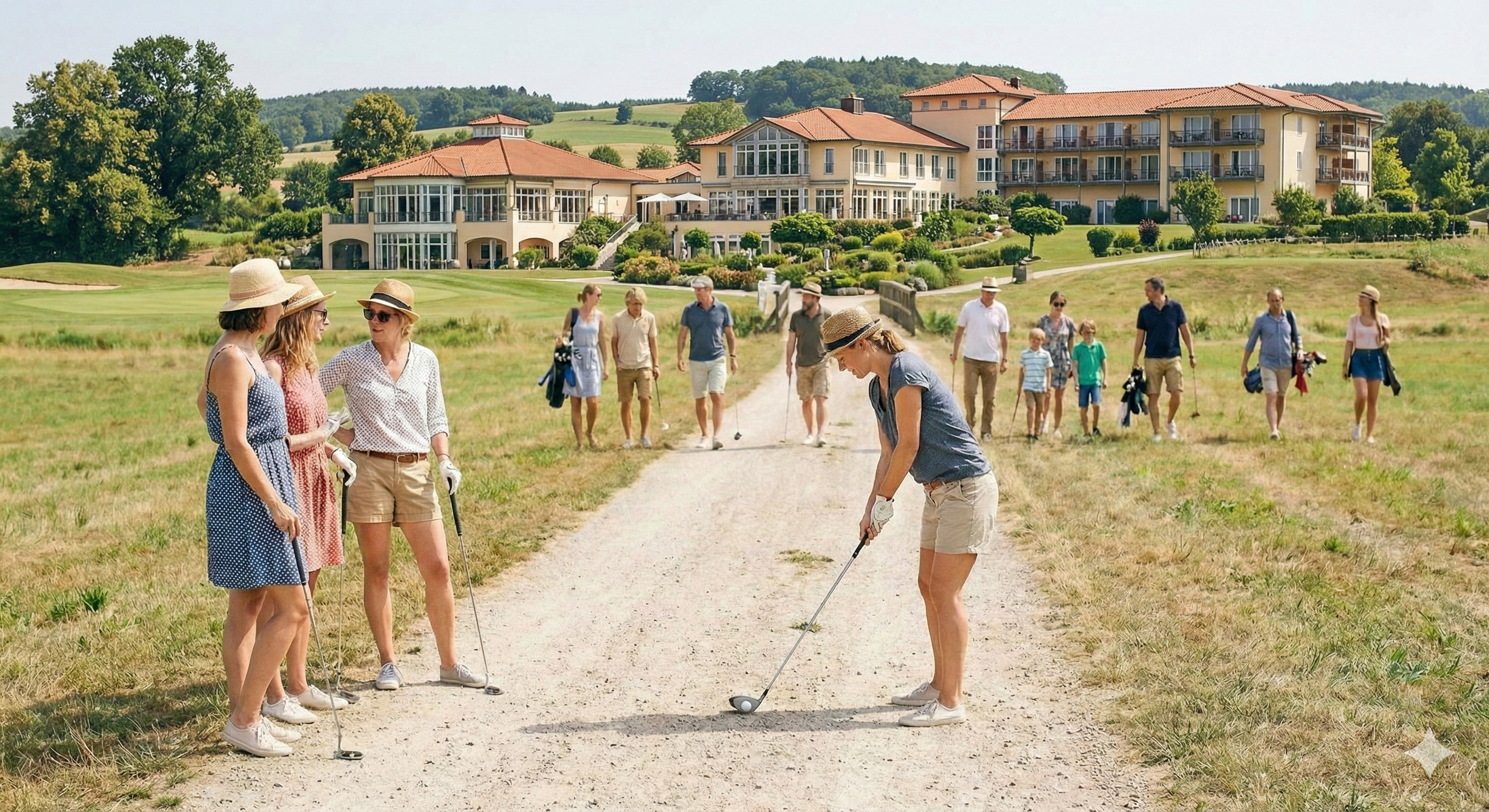 Crossgolf: Golf während des Teamevents